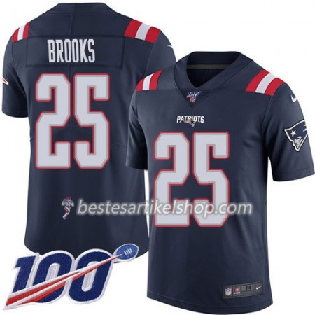 Herren New England Patriots Trikot Terrence Brooks 25 Nike Navy 100th
